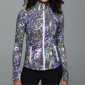 Lululemon Define Jacket Floral Sport White Multi Size 6